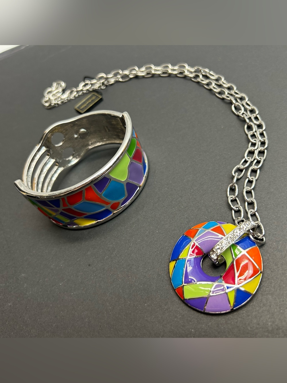 Fifth Avenue Collection Jewelry “Spin The Wheel” bracelet and necklace